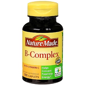 Vitamin B complex bottle